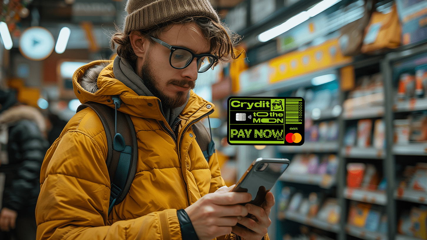 A frustrated person holding a smartphone with a cryptocurrency wallet app open