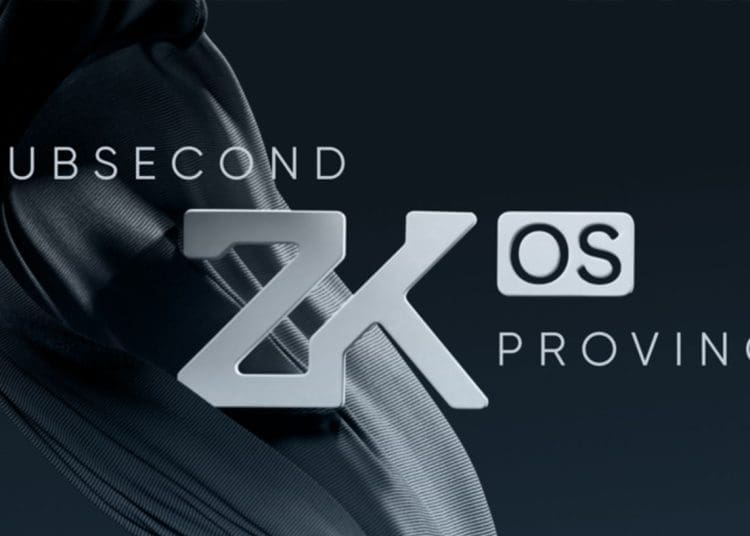 Aleph Zero's ZK-Privacy Layer interface showcasing subsecond proving times on a consumer-grade device