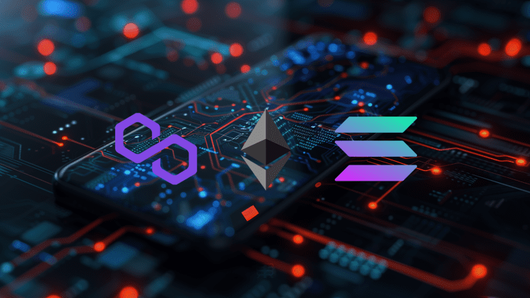 Mobile dApp development with Ethereum, Solana, and Polygon comparison