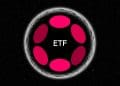 Grayscale Polkadot ETF filing with SEC logo and DOT coin.