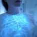 AI analyzing a mammogram for early cancer detection.