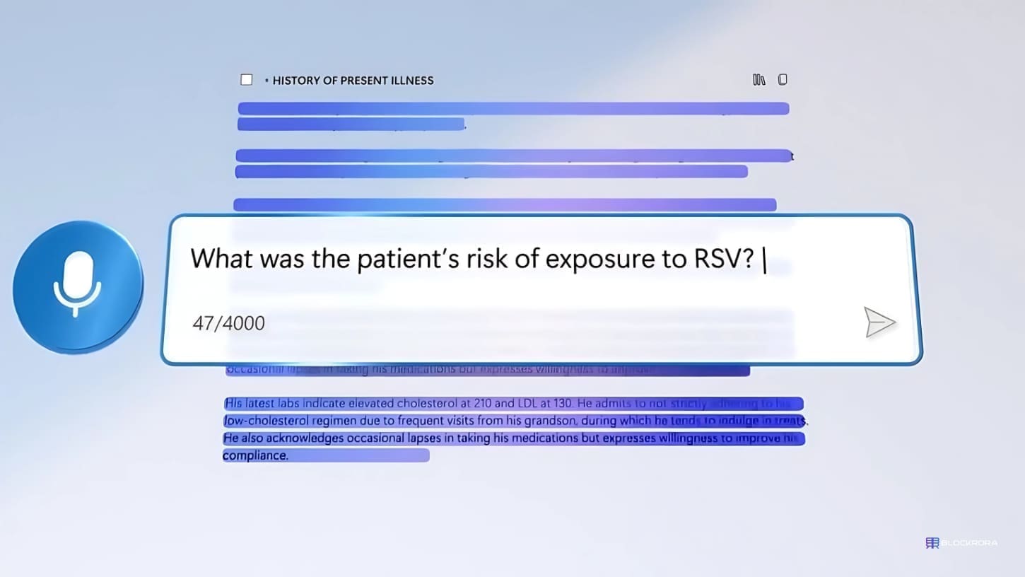Microsoft Dragon Copilot AI assistant in healthcare setting