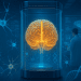 Futuristic lab showing brain cell therapy breakthrough for Alzheimer’s treatment