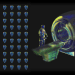 Futuristic concept of Chipiron’s ultra-low field MRI scanner with AI-powered technology for affordable and scalable medical imaging.