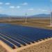 AI-generated aerial view of a South African renewable energy site featuring solar panels and wind turbines, symbolizing the EU’s €11.5B investment in clean energy and sustainable growth.