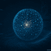A 3D neural network sphere with flowing code and circuitry, representing Anthropic’s Opus 4.5 AI advancements in coding and long-context memory.