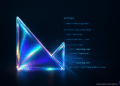 Abstract visualization of the Klever Virtual Machine (KVM) with Rust code compiling into a digital block structure on a dark background.