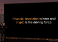 A 3D architectural diagram visualizing Bybit's "ALL IN ONE" unified financial ecosystem. It illustrates the integration of three sectors: "Real-World Finance" (Banking, Fiat, Cards/Pay), central "Crypto" services (Spot, Derivatives, CFD/Stocks, RWA, Wealth), and "Real-World Outcomes" (Off-ramp, Bill Payments).