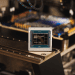 Microsoft Maia 200 custom AI inference chip showcased inside a data centre rack environment