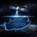 Low-Earth-orbit satellite positioned above South Africa, symbolising regulatory control over satellite internet services