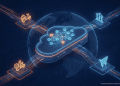 Digital visualization of global cloud infrastructure connecting e-commerce and AI operations for the AWS and Prosus three-year strategic partnership.