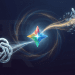 A minimalist editorial visual featuring the glowing Google Gemini star logo at the center, drawing in and absorbing the ChatGPT and Claude logos to represent memory and data migration.