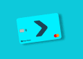 A minimalistic 3D render of a teal Bitget Wallet card positioned over a 3D map of Africa, representing PayFi and crypto commerce in South Africa.