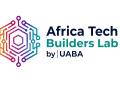 Africa Tech Builders Lab by UABA official logo, featuring black and yellow emblem on white background.