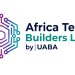 Africa Tech Builders Lab by UABA official logo, featuring black and yellow emblem on white background.