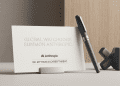 A minimalistic editorial photograph of an official summon card referencing Anthropic and a global watchdog cyber threat investigation, styled with a sleek pen on a clean surface.