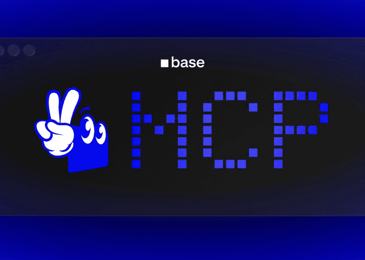Base MCP graphic showing the blue Base mascot next to pixelated MCP text on a dark blue background, representing the Model Context Protocol launch.